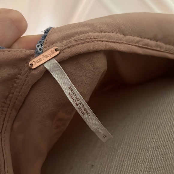 Free People Night Shimmer Mini Dress Blue Sequin Cocktail - Picture 6 of 8